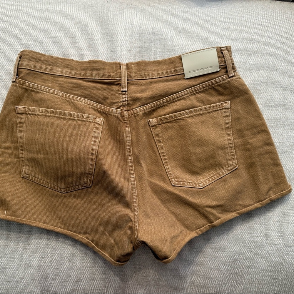 Citizens Of Humanity Marlow Tan Jean Shorts High-Waisted size 31 - Picture 6 of 9